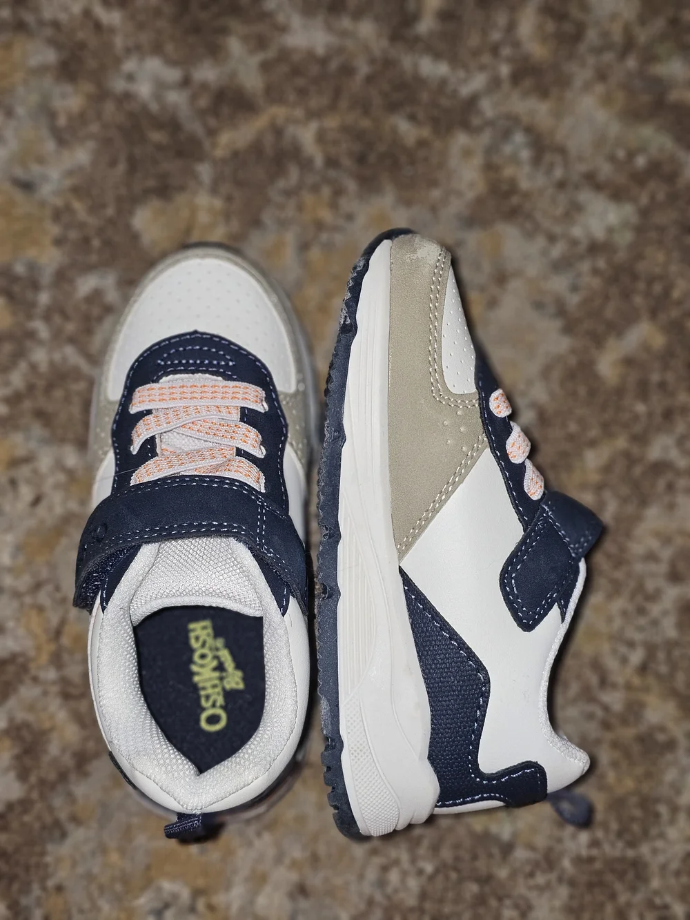 OshKosh B'gosh Kids Navy and White Athletic Sneakers